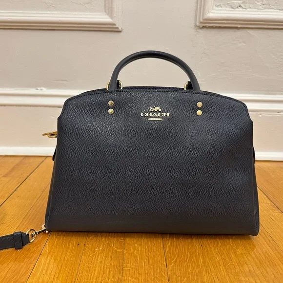 Coach dark blue medium bag - Picture 1 of 9